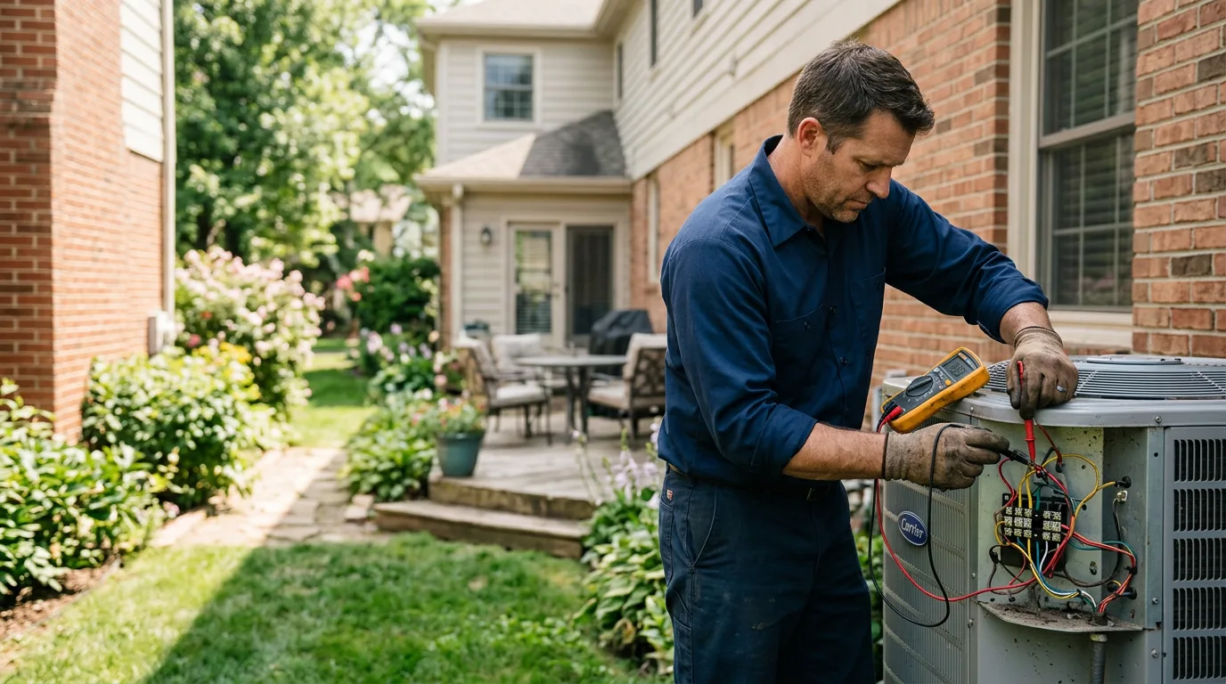 HVAC technician working near Bay Minette, AL